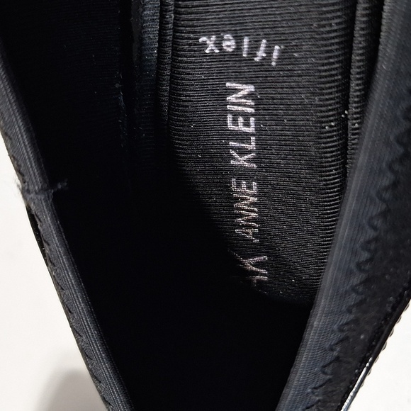 Anne Klein NEW iFlex Black Classic Preppy Capsule Wedge Heel Shoes Size 9 - Picture 12 of 13